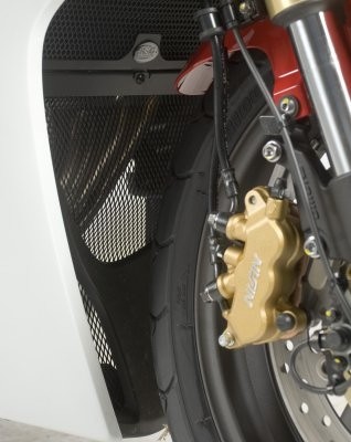 Ochranná mřížka výfukových svodů R&G Racing pro motocykly HONDA CBR600F ('11), černá